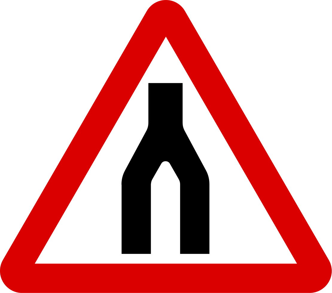 Dual carriageway ends